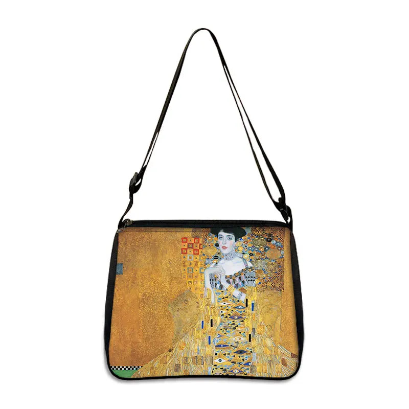 Van Gogh Art Famous Paintings Handbag Women Shoulder Bags Oil Painting Starr Night / Mona Lisa Shopping Bag Canvas Tote Bags