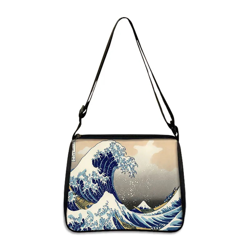 Van Gogh Art Famous Paintings Handbag Women Shoulder Bags Oil Painting Starr Night / Mona Lisa Shopping Bag Canvas Tote Bags