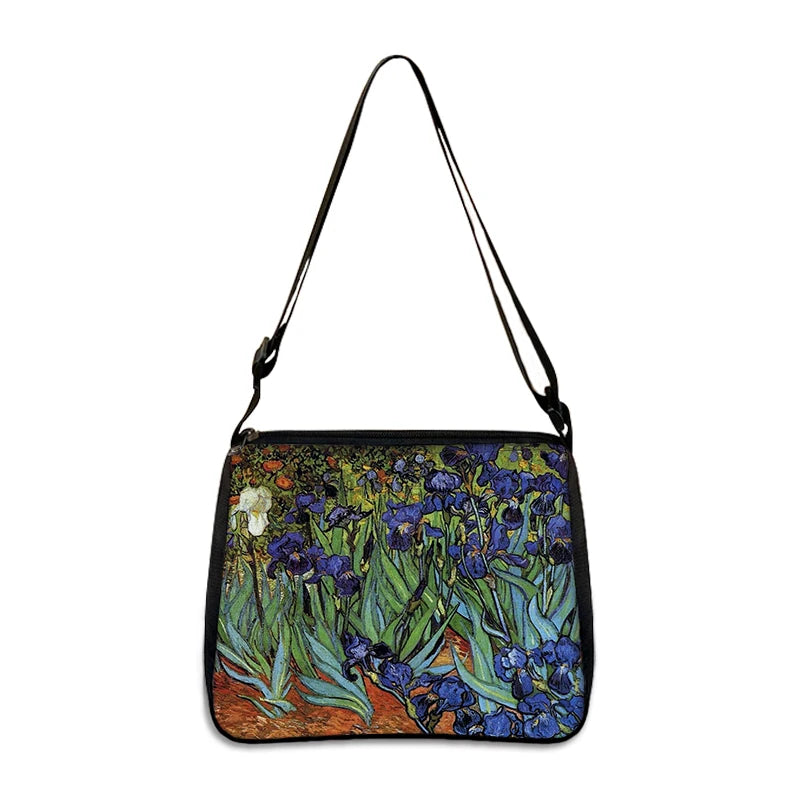 Van Gogh Art Famous Paintings Handbag Women Shoulder Bags Oil Painting Starr Night / Mona Lisa Shopping Bag Canvas Tote Bags