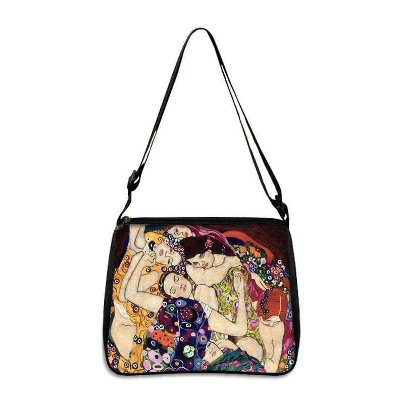 Van Gogh Art Famous Paintings Handbag Women Shoulder Bags Oil Painting Starr Night / Mona Lisa Shopping Bag Canvas Tote Bags