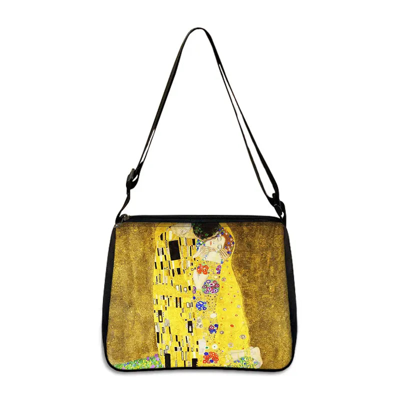 Van Gogh Art Famous Paintings Handbag Women Shoulder Bags Oil Painting Starr Night / Mona Lisa Shopping Bag Canvas Tote Bags