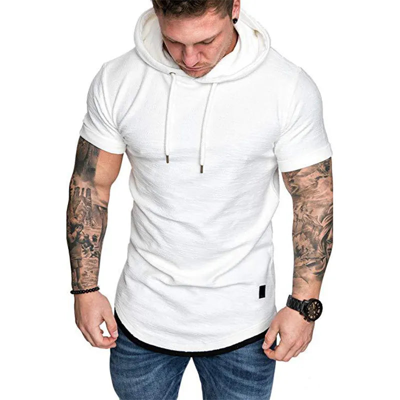 MRMT 2023 Brand New Mens Hoodies Sweatshirts Short Sleeve Men Hoodies Sweatshirt Casual Solid Color Man hoody For Male Hooded