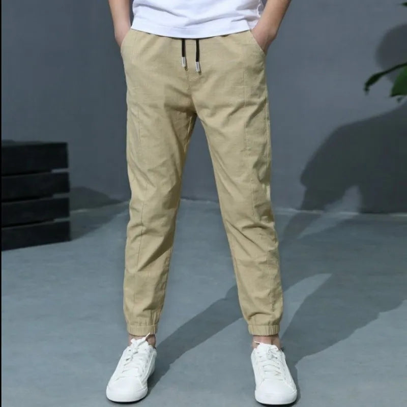 Summer New Boys Girls Pants Child Wear Pants Children's Cotton Trousers Casual Pants Kids Thin Trousers 5-6 8 10 12 14 Ages