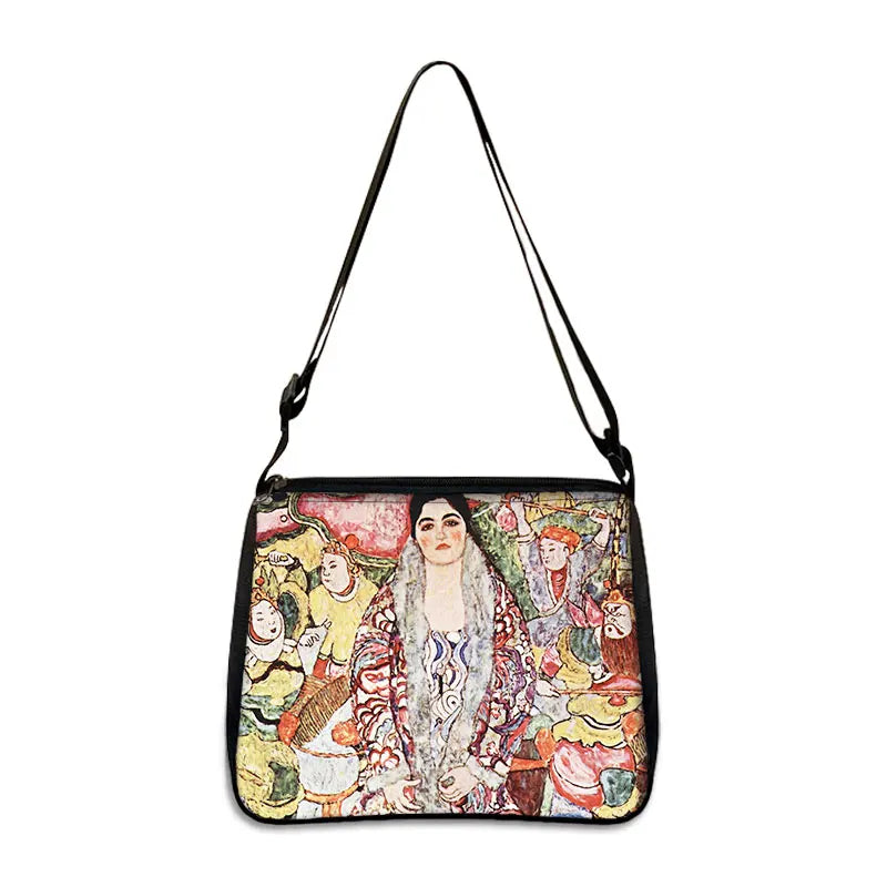 Van Gogh Art Famous Paintings Handbag Women Shoulder Bags Oil Painting Starr Night / Mona Lisa Shopping Bag Canvas Tote Bags