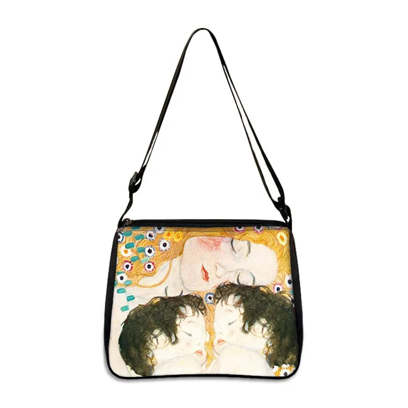 Van Gogh Art Famous Paintings Handbag Women Shoulder Bags Oil Painting Starr Night / Mona Lisa Shopping Bag Canvas Tote Bags