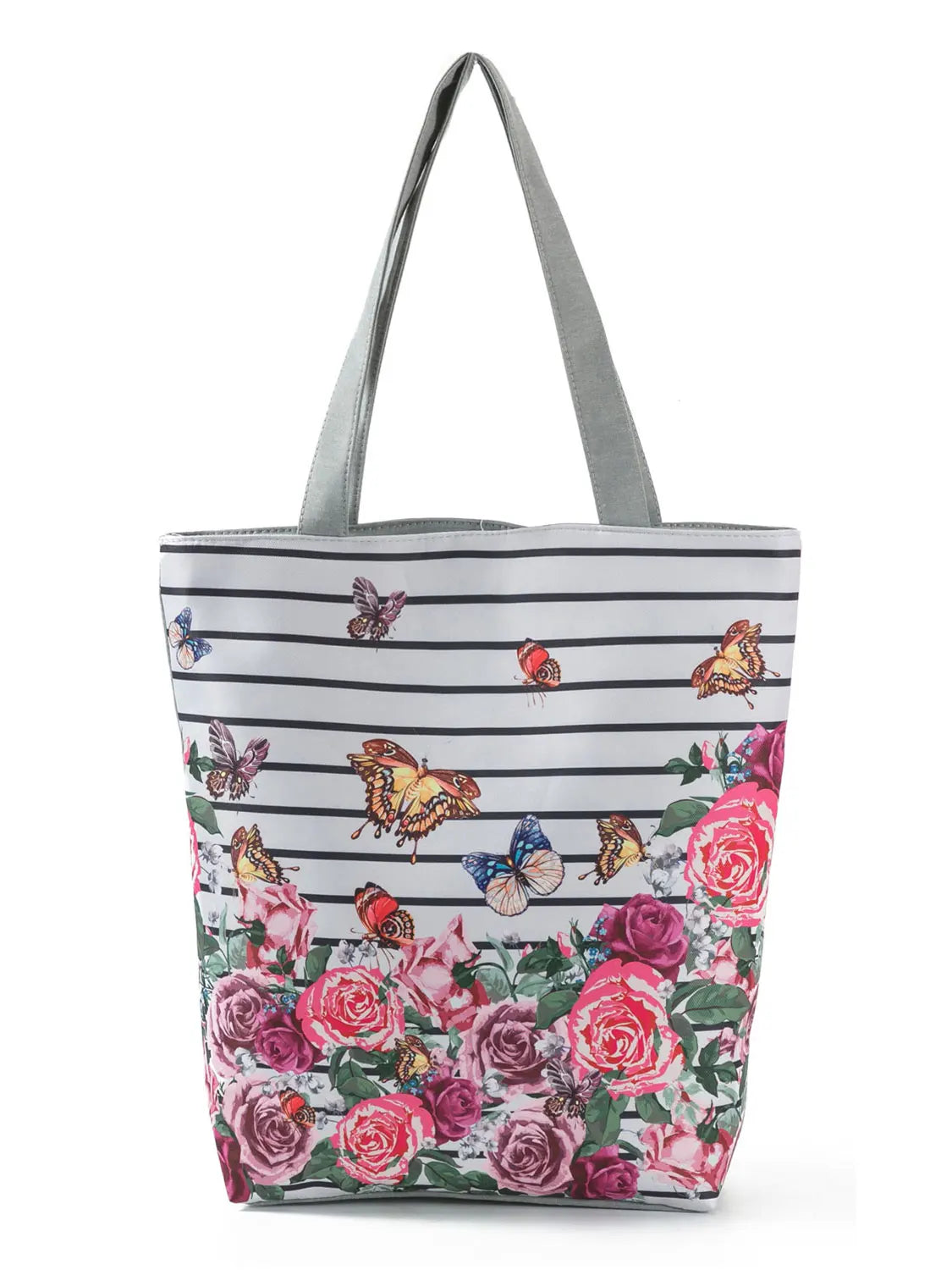 Simple Style Bee Butterfly Printed Shoulder Bag Female Beautiful Travel Shipping Tote Bag Portable Lunch Box Bento Outdoor Packs