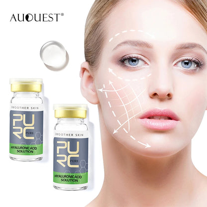 6PCS Skin Care Hyaluronic Acid Serum Smoother & Brighter Skin Anti Wrinkles Whitening Moisturizing Serum Facial Free Shipping