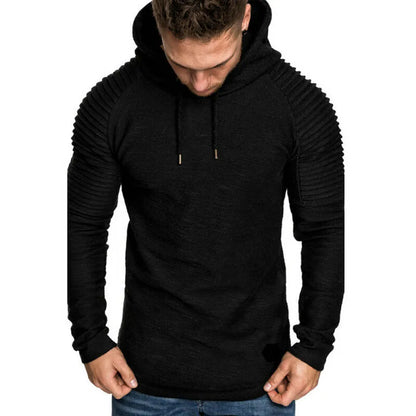 New Brand Fashion Mens Hoodies Men Solid Color Hooded Slim Sweatshirt Mens Hoodie Hip Hop Hoodies Sportswear Tracksuit