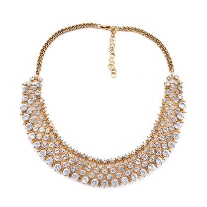 2023 New Indian Vintage Statement Large Collar Choker Necklace Women Fashion Britain Kate Princess Big Bib Necklace Jewelry