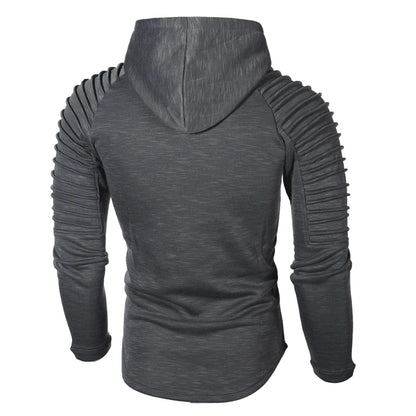 New Brand Fashion Mens Hoodies Men Solid Color Hooded Slim Sweatshirt Mens Hoodie Hip Hop Hoodies Sportswear Tracksuit