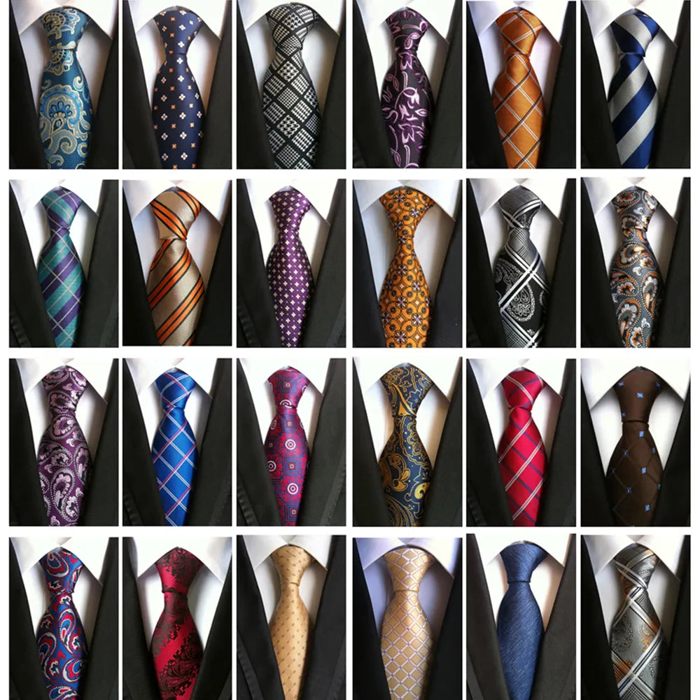 100% silk Thick cloth paisley tie for mens neckties designers fashion men ties 8cm navy and red striped tie wedding dress