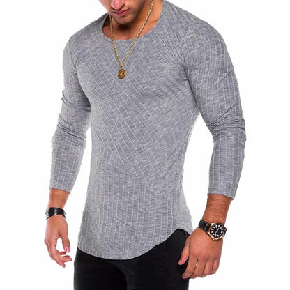 Plus Size S-4XL Slim Fit Sweater Men 2021 Spring Autumn Thin O-Neck Knitted Pullover Men Casual Solid Mens Sweaters Pull Homme