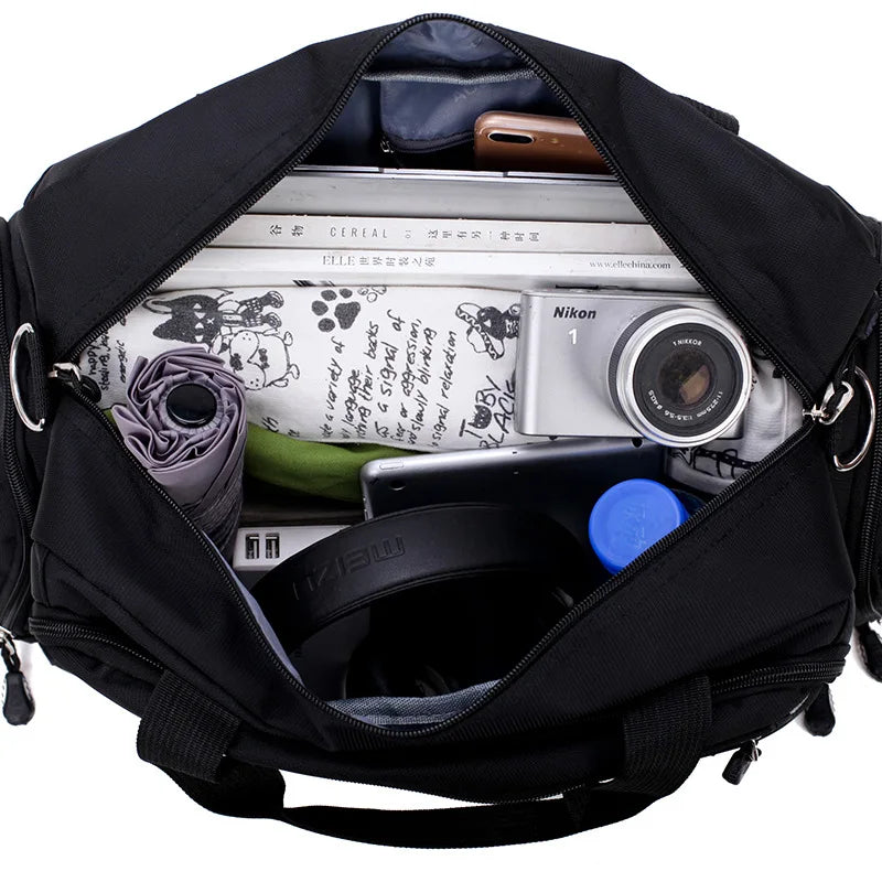 Hot Waterproof Nylon Travel Handbag Men Fashion Carry On Weekend Bags Vintage casual Duffel Shoulder Bags women Overnight Bag