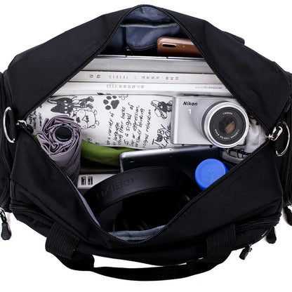 Hot Waterproof Nylon Travel Handbag Men Fashion Carry On Weekend Bags Vintage casual Duffel Shoulder Bags women Overnight Bag