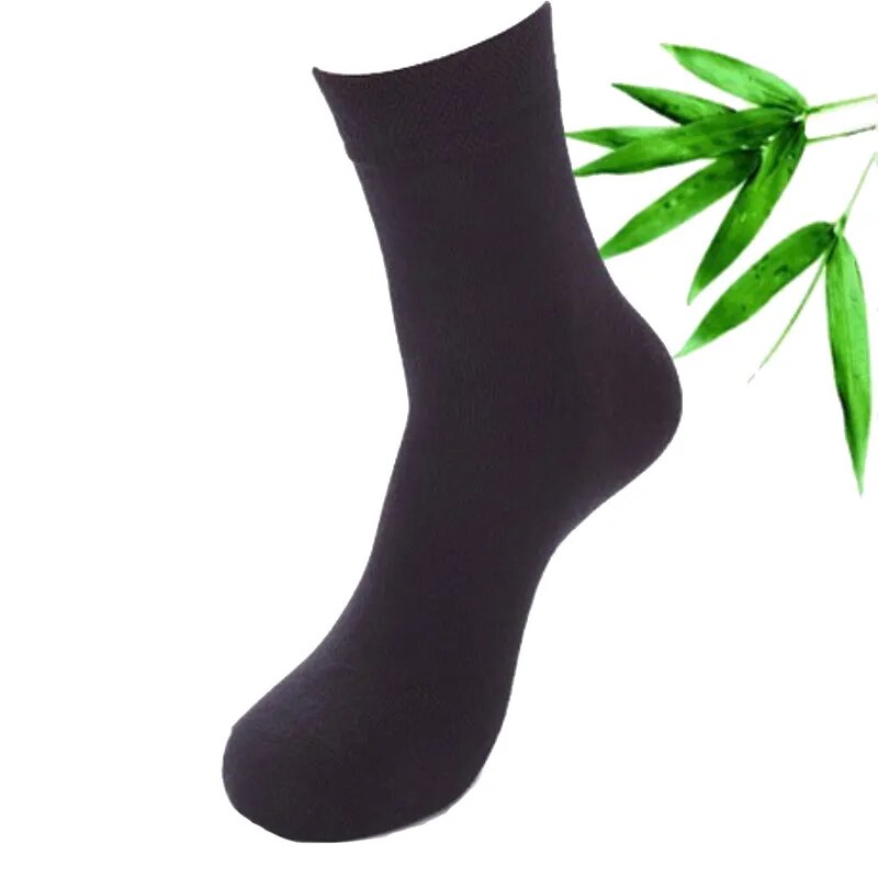 High Quality New Arrival Brand 5Pairs/lot Men Socks Cotton & Bamboo Fiber Classic Business Men's Socks Deodorant Dress Socks