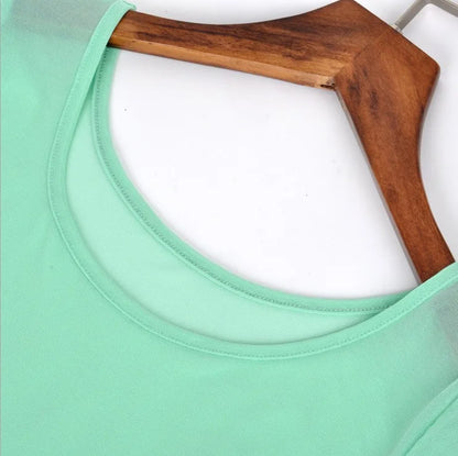 Women Semi-transparent Mesh Crop Tops Girl Short Sleeve T Shirts Large Elastic Cropped Tees For Girls