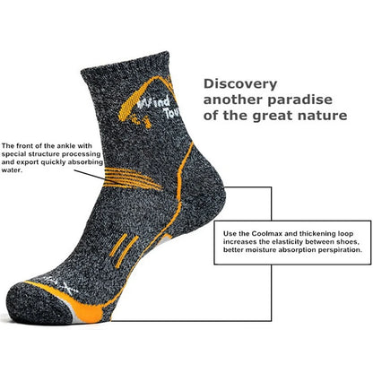 3Pairs Men's Coolmax Socks Men Outdoor Sock Hiking Quick-Drying sport socks Winter Thick Thermal for men women running trekking