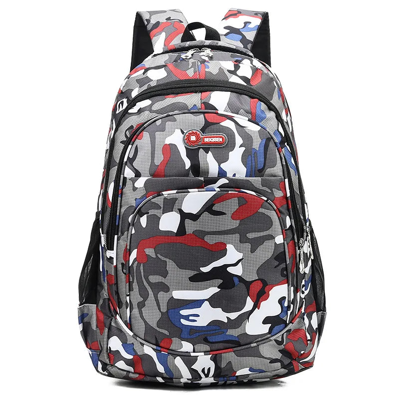 Camouflage Men Backpacks Travel Kids School bag Cool Boy Military School Bags For Teenage Boys Girls School Backpack sac mochila