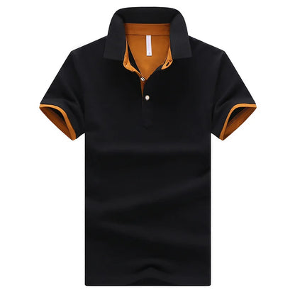 Mountainskin Mens Polo Shirt Brand Cotton Short Sleeve Camisas Tops Summer Stand Collar Male Shirts Brand Clothing EDA324