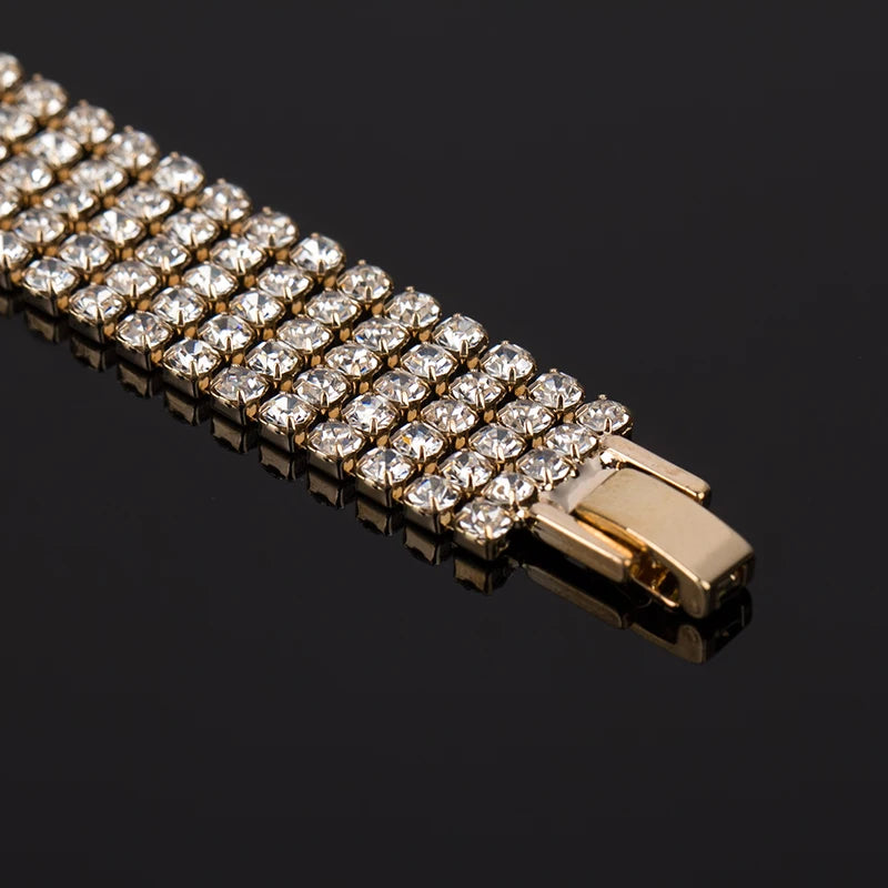 YFJEWE New Elegant Fashion Rhinestone Ladies Brief Crystal Multi-Layer Tassel Bracelet Female Bohemia Wholesale Price B017