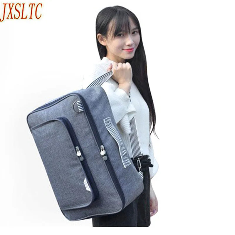 Blue denim large capacity suitcase fashion girl backpack laptop backpack travel bag