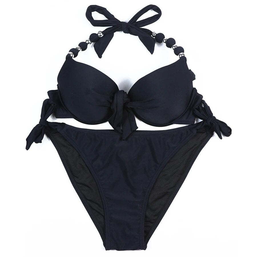 EONAR Women Bikini Offer Combined Size Swimsuit Push Up Bikini Sets Brazilian Bathing Suits Plus Size Swimwear Female XXL