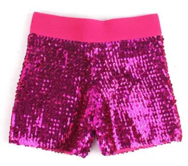 1pcs/lot woman dancing short lady sequined elastic waist shorts patchwork skinny sequined shorts