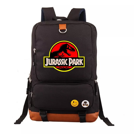 Jurassic World Jurassic Park Backpack Shoulder Laptop travel bag Rucksack Messenger Shoulder Bag Characters School Laptop Bags