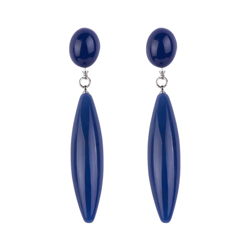 YUQINQIN Classic Drop Earrings for Women Acrylic Statement Long line Resin Dangling Earings Fashion Elegant Party Dangle Earring