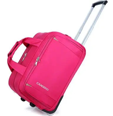 Men Trolley Wheeled Bags  Women Travel Luggage Bag Oxford Suitcase Travel Rolling Case On Wheel Business  Travel Rolling Bags