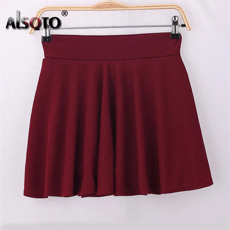 Summer 2023 Women Skirt Elastic Faldas Ladies Midi Skirts Pleated Black Sexy Stripe Girl Mini Short School Skirts saia feminina