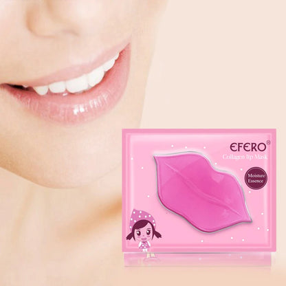 5/8Pcs Lip Plumper Crystal Collagen Lip Mask Pads Moisture Essence Anti Ageing Wrinkle Patch Pad Gel Scrub Lips Care Enhancer