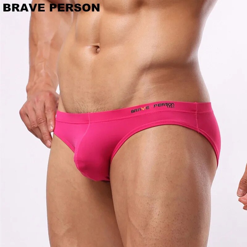Men's Sexy Underwear Briefs Brave Person Brand Underwear Male Nylon Brief for Men Panties B1129