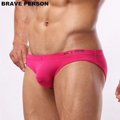 Men's Sexy Underwear Briefs Brave Person Brand Underwear Male Nylon Brief for Men Panties B1129