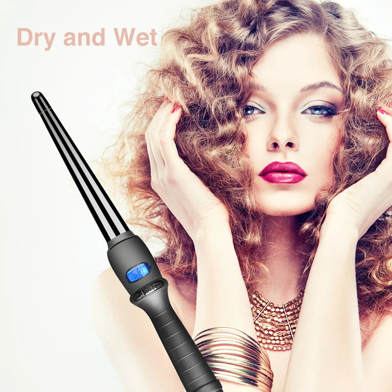 2020 Ceramic Styling Tools professional Hair Curling Iron Hair waver Pear Flower Cone Electric Hair Curler Roller Curling Wand
