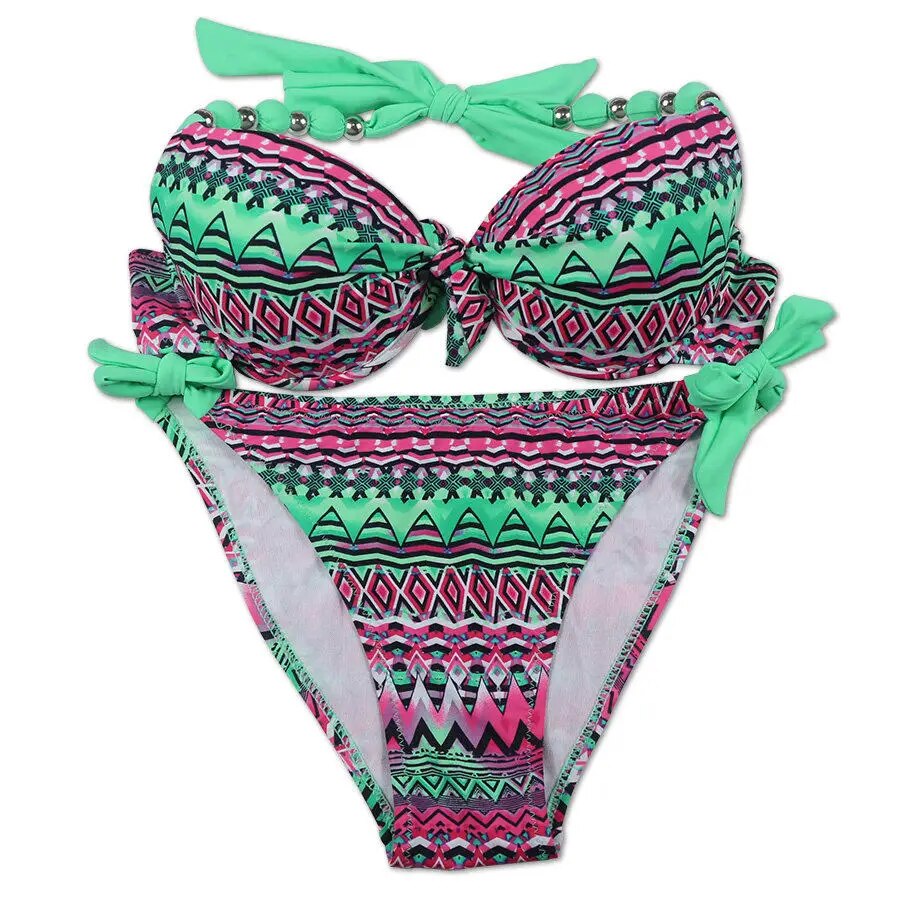 EONAR Women Bikini Offer Combined Size Swimsuit Push Up Bikini Sets Brazilian Bathing Suits Plus Size Swimwear Female XXL