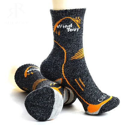 3Pairs Men's Coolmax Socks Men Outdoor Sock Hiking Quick-Drying sport socks Winter Thick Thermal for men women running trekking