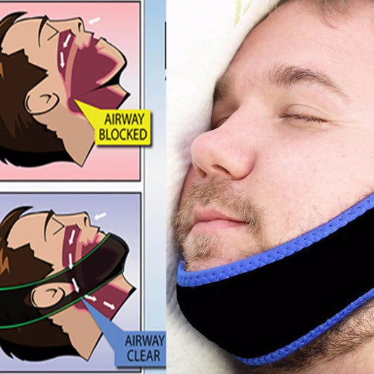 Stop Snoring Belt Snore Stopper Anti Snoring Chin Dislocated Snoring Resistance Band Chin Fixing Straps Chin Dislocation Band
