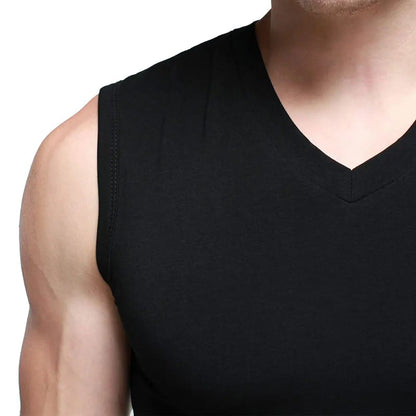 Mens Cotton T-Shirts V-Neck Short Sleeve Summer Fashion Male Muscle Tank Shirts Top Tees European Style Slim Fit Free Shipping