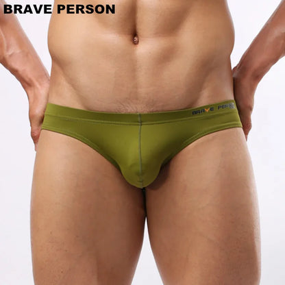Men's Sexy Underwear Briefs Brave Person Brand Underwear Male Nylon Brief for Men Panties B1129