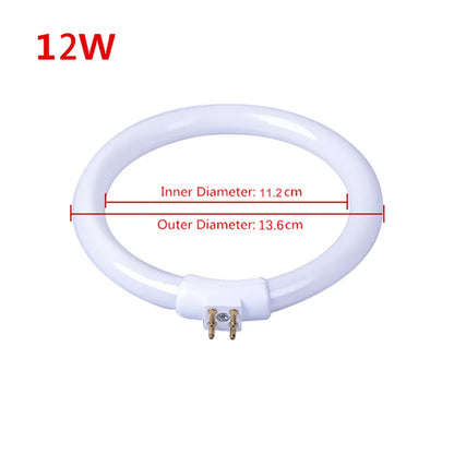 T4 Annular Tubes Anti-four-pin 11W 110V & 220V Magnifying Glass Light G10q Small Desk Lamps Bulb Fluorescent Ring Lamp White