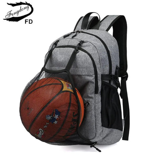 Fengdong football backpack school bags for boys basketball backpack student school backpack sport backpack rucksack boy gift