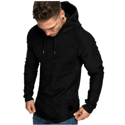 New Brand Fashion Mens Hoodies Men Solid Color Hooded Slim Sweatshirt Mens Hoodie Hip Hop Hoodies Sportswear Tracksuit