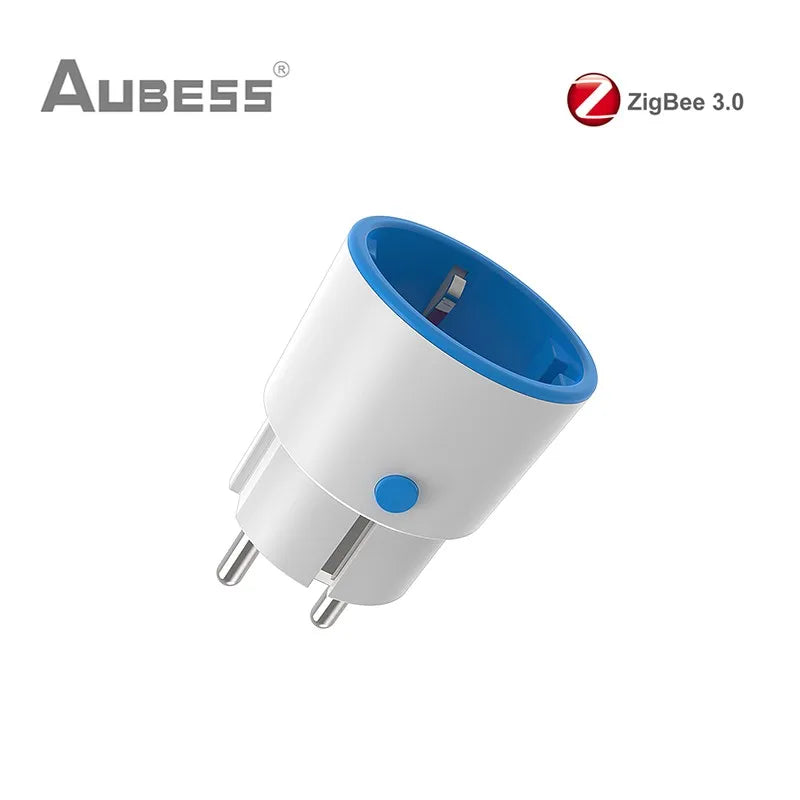 16A Tuya ZigBee 3.0 Smart Power Plug EU Smart Socket Energy Monitor Outlet Wireless Voice Remote Control Alexa Google Home
