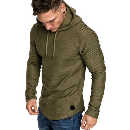 New Brand Fashion Mens Hoodies Men Solid Color Hooded Slim Sweatshirt Mens Hoodie Hip Hop Hoodies Sportswear Tracksuit
