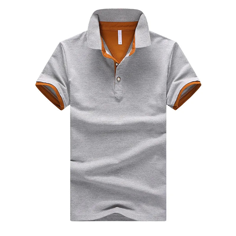 Mountainskin Mens Polo Shirt Brand Cotton Short Sleeve Camisas Tops Summer Stand Collar Male Shirts Brand Clothing EDA324