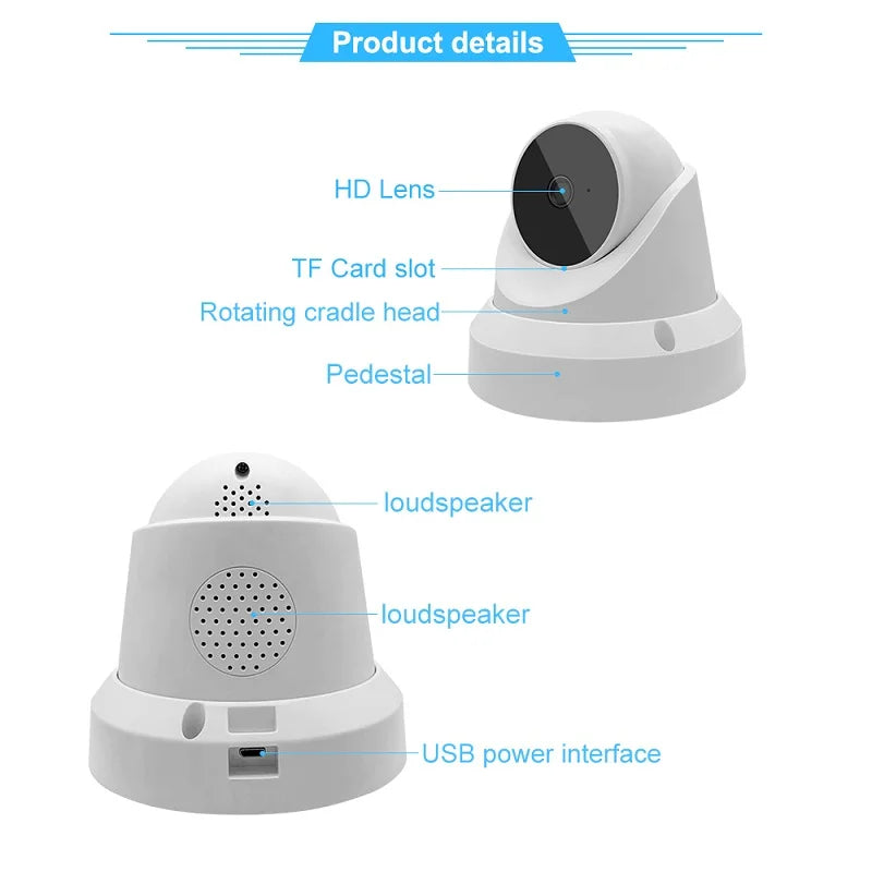 V380 Pro WiFi 1080P IP Camera Smart Home Security Night Vision Indoor 2MP Wireless CCTV Dome Camera