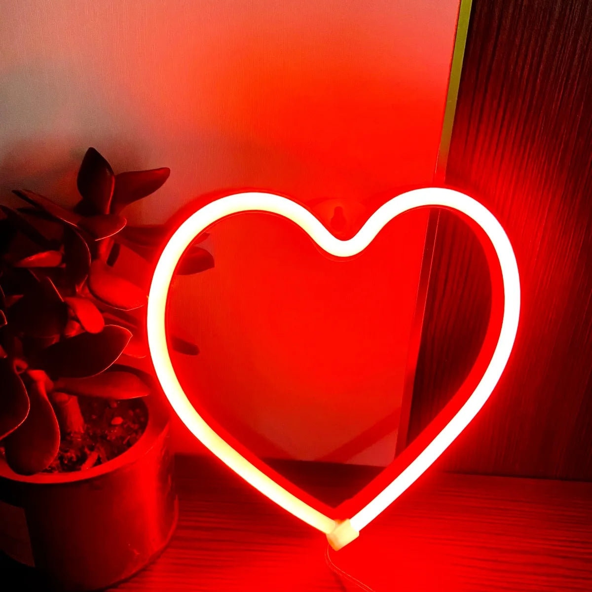 Night Light LED Love Neon Lamp Valentine's Wedding Proposal Birthday Confession Mother's Day Gift Camping Decoration Lighting