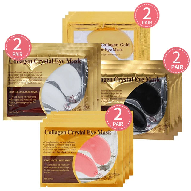 Crystal Collagen Eye Mask Crystal Patches for Eyes Face Skin Care Anti Wrinkle Cosmetics Moisture Dark Circle Remover Eye Patch