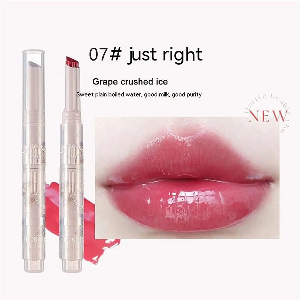 Nice to Meet Chu Jelly Lipstick Flower Heart Lipstick Long-lasting Pomegranate Jelly Love Lipstick Matte Lip Gloss